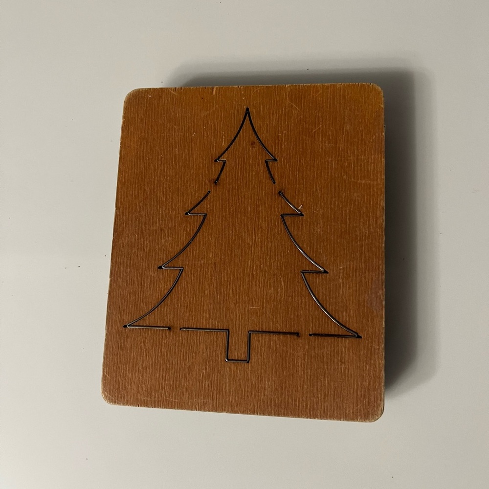 Christmas Tree Die Cut Block